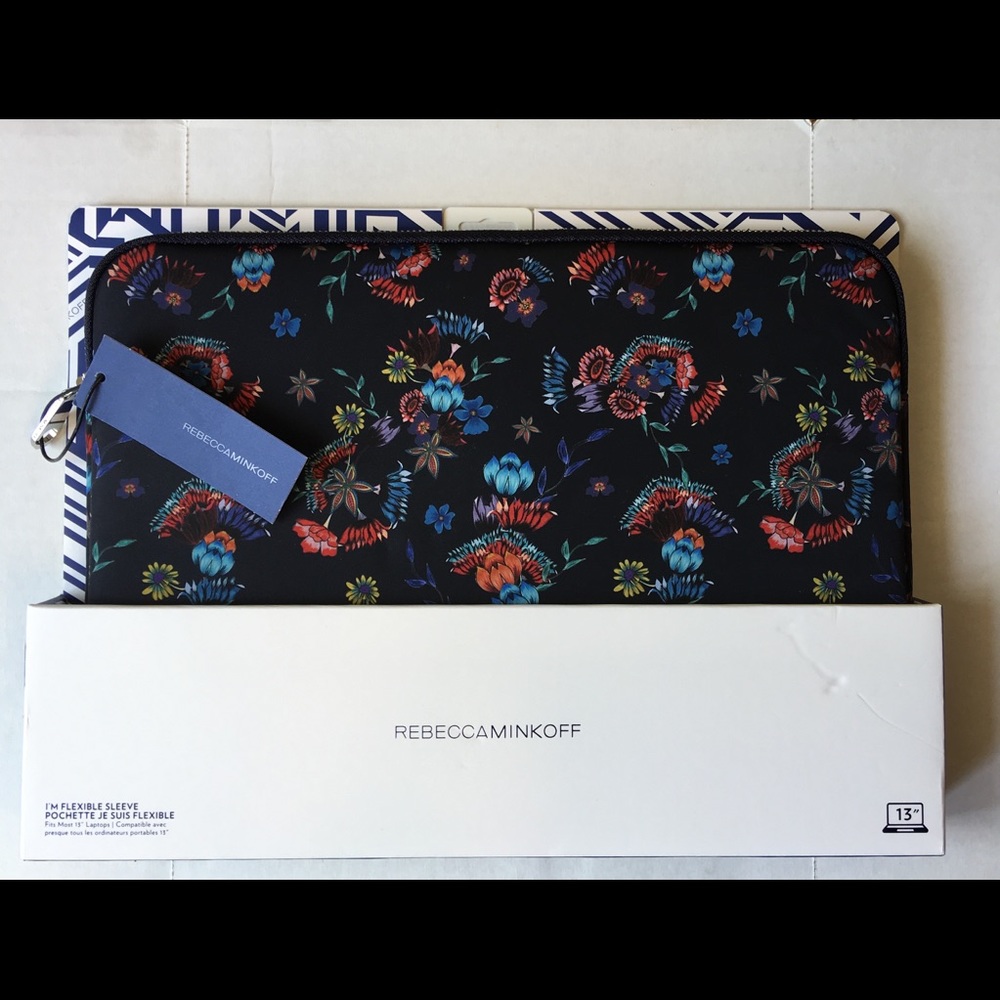 Rebecca Minkoff  Sleeve 13”Laptop Punk Navy NIB